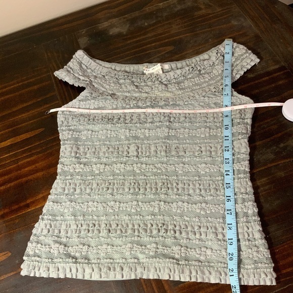 Max Studio 2 pc dress off shoulder gray lace SZ M L NWT - Picture 6 of 8